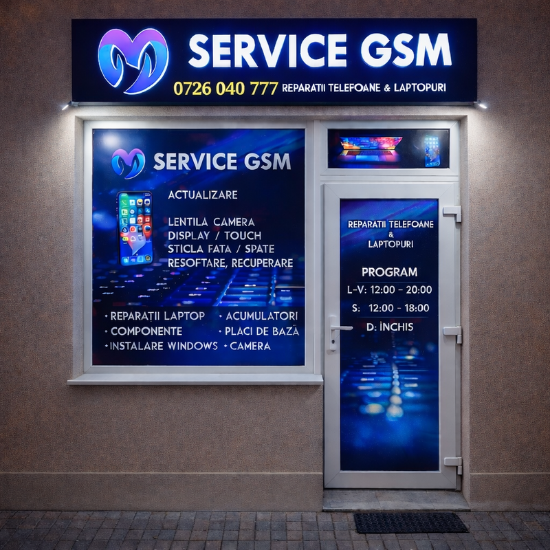 Service GSM autorizat / display / acumulator / camere / placa baza